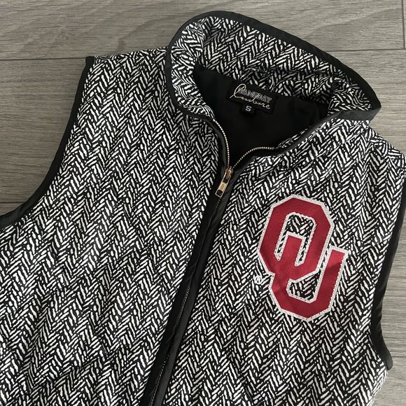 Gameday Couture Jackets & Blazers - Oklahoma Sooners OU Women's Gameday Couture Full Zip Vest Size Small